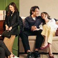 Syifa Hadju-El Rumi dan Ameera Khan-Jefri Nichol adu tampil bucin dengan gaya romantis. Kedua pasangan ini kenakan busana dari Gucci Cruise 2025 yang bisa jadi inspirasi busana Valentine Date (@syifahadju @jefrinichol)