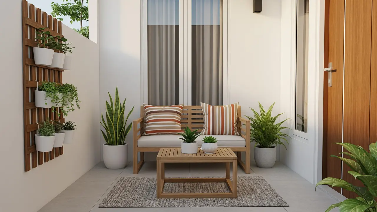 Desain Teras Kecil Tapi Modern