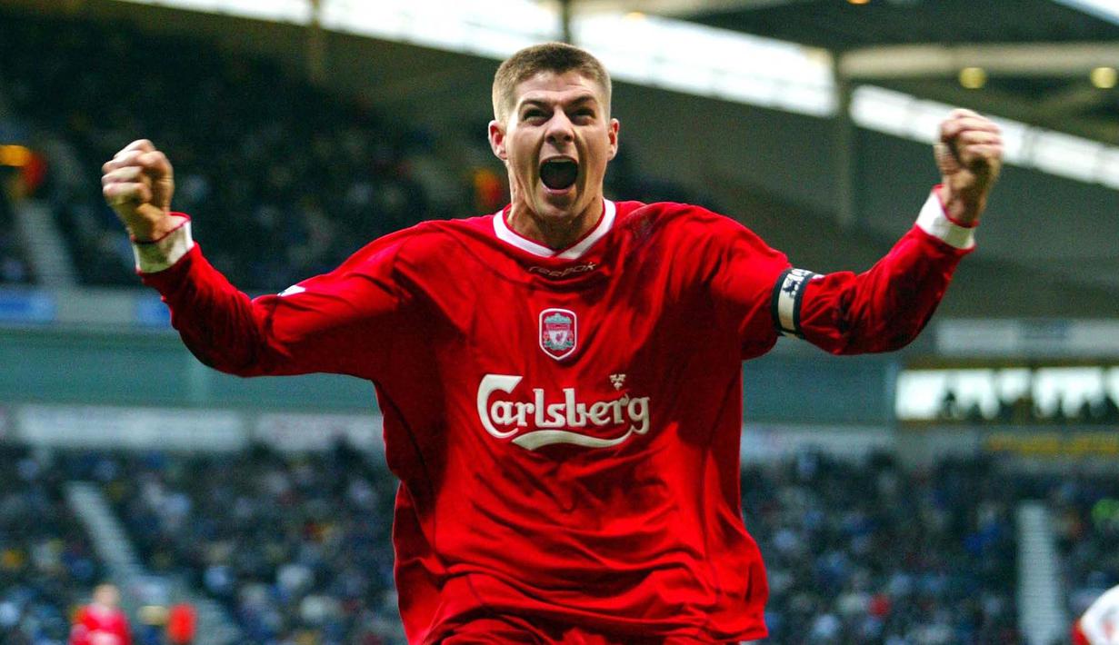 Steven Gerrard tidak pernah memenangkan gelar Liga Inggris sebagai kapten bersama Liverpool dari tahun 2003 hingga 2015. Namun kepemimpinannya bersama The Reds amatlah besar. (Foto: AFP/Steve Parkin)