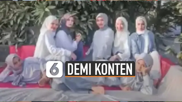 VIDEO: Sekelompok Perempuan Injak Bendera Merah Putih Demi Konten