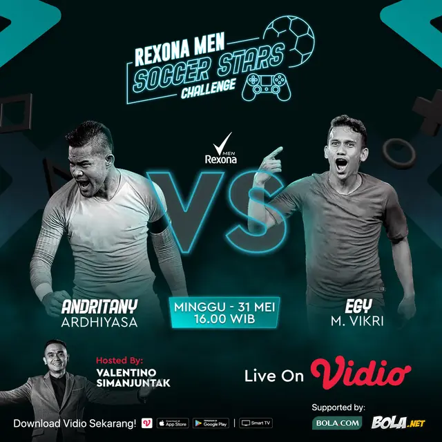REXONA Men Soccer Stars Challenge - Andritany Ardhiyasa Vs Egy Maulana Vikri - Square
