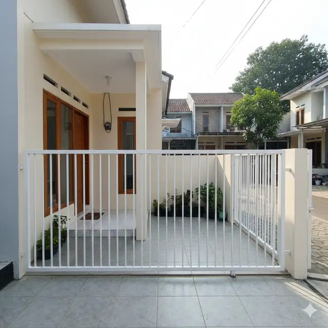 Model Pagar Teras Rumah Kecil (Foto: Gemini AI)
