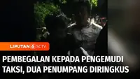 Dua orang penumpang taksi online jadi sasaran amuk warga usai tertangkap tangan melakukan aksi perampokan terhadap pengemudi taksi online yang ditumpangi di perumahan Alfa Indah, Kembangan, Jakarta Barat.