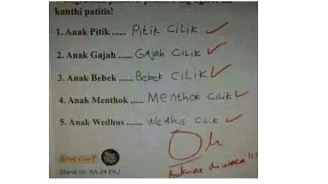 5 Komentar Guru di Jawaban Murid Dapat Nilai 0, Berusaha Sabar