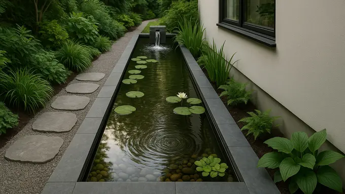 Gambar Taman Samping Rumah 1 Meter/ Ilustrasi gambar oleh AI