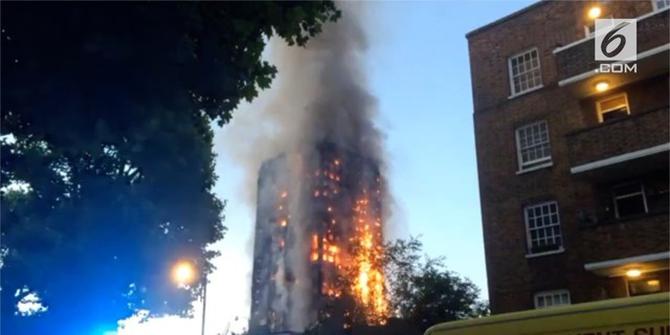 Kebakaran Hebat di London, Ratusan Petugas Dikerahkan