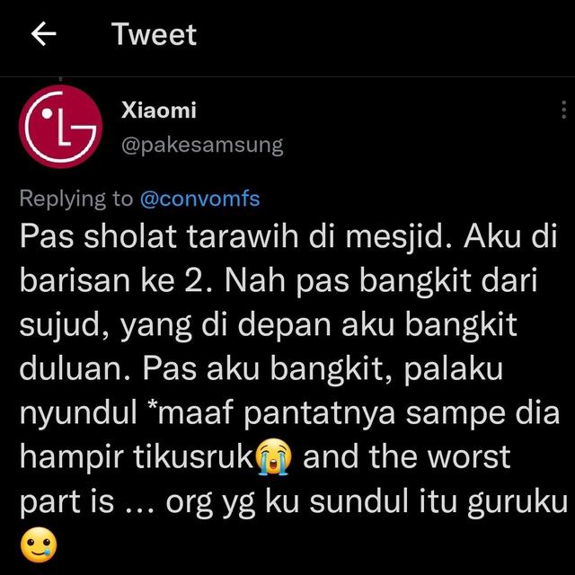 6 Cerita Lucu Netizen ketika Shalat Tarawih di Masjid Ini Bikin Ketawa