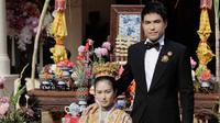 Nong Poy dan Oak Phakwa melangsungkan pernikahan pada Rabu1 Maret 2023 [@niyadarweddinganswer]
