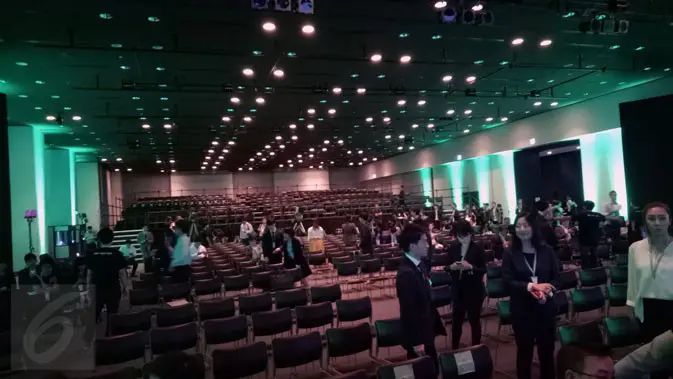Ruangan utama di Bellesalle Shibuya Garden, di Shibuya, Tokyo mulai tampak ramai oleh para tamu undangan. Liputan6.com/ Rita Ayuningtyas