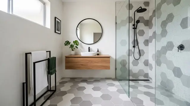 Ide Keramik Kamar Mandi (AI Generated)