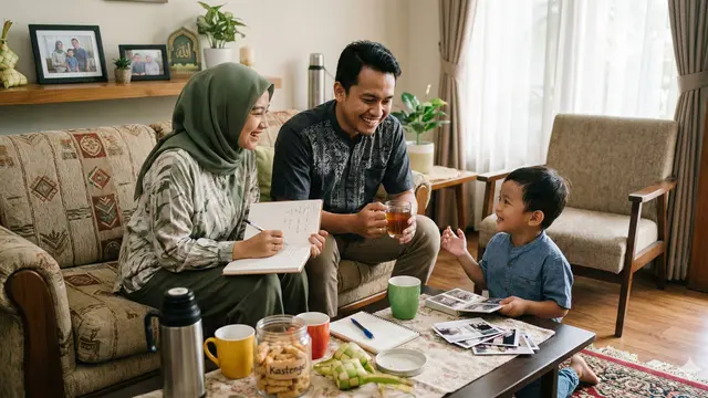 Cara Membuat Tradisi Lebaran Baru untuk Keluarga Muda (Foto: Gemini AI)