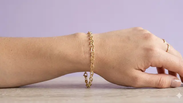 Model Gelang Emas Rantai Kecil Kekinian untuk Anak Muda. Gemini
