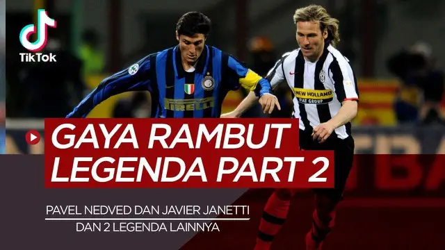 Berita video TikTok Bola.com kali ini membahas Pavel Nedved, Javier Zanetti dan 2 Legenda Sepak Bola yang Tidak Pernah Ganti Gaya Rambut.