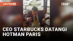 Nyeleneh, Hotman Paris Makan Soto Ayam di Starbucks