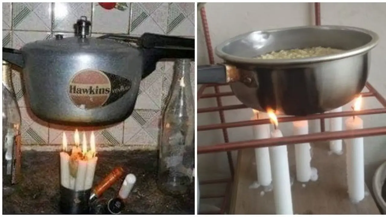 6 Potret Orang Masak Pakai Lilin Ini Bikin Geleng Kepala, Lama Nunggu Matang