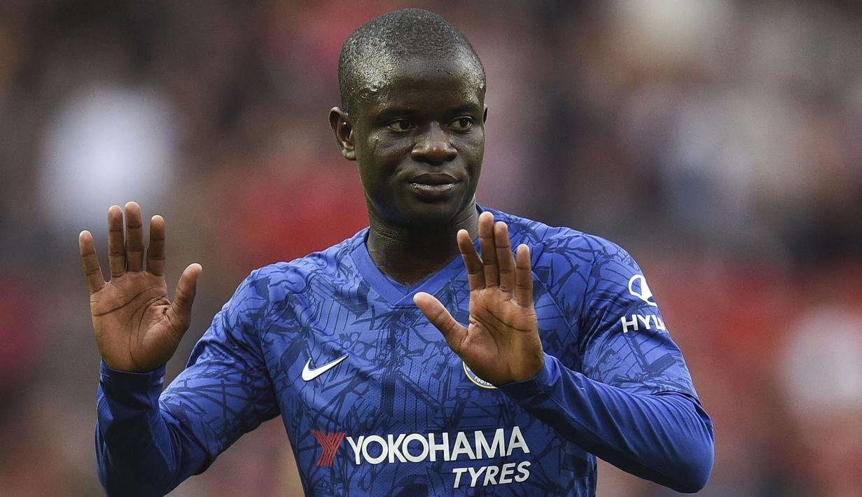 N’golo Kante - Pemain terbaik The Blues pada Final Liga Champion 29 Mei kemarin, ternyata pernah menngantongi gelar Piala Dunia 2018 bersama Timnas Prancis, lalu gelar juara Liga Inggris musim 2015/2016 bersama Leicester City, serta piala Liga Champions musim ini. (Foto: AFP/Oli Scarff)
