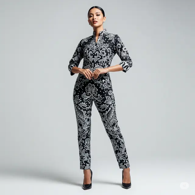 Model Jumpsuit Batik Wanita Terkini.