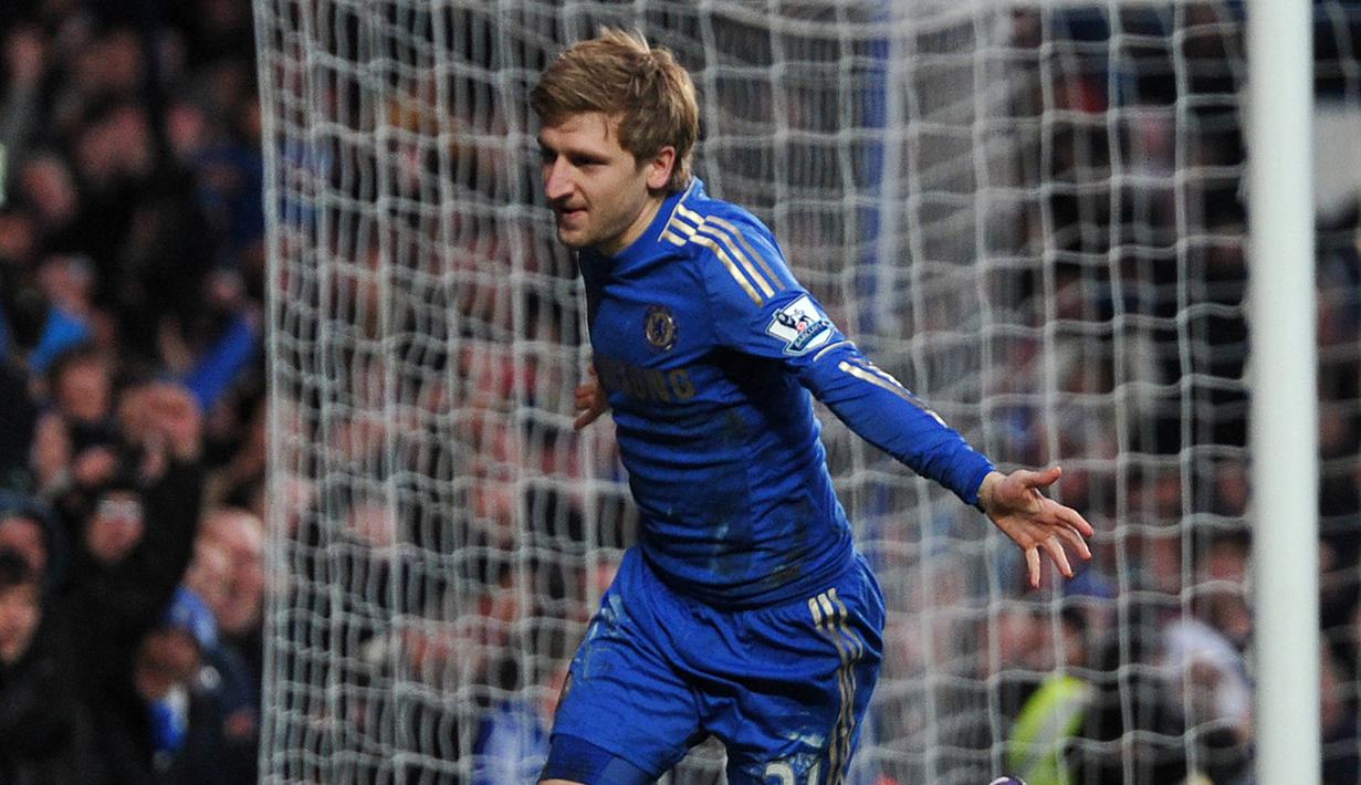 5. Marko Marin - Marko Marin didatangkan Chelsea dari Werder Bremen pada musim 2012/2012. Marin mencatatkan 16 penampilan untuk Chelsea dengan mencetak satu gol kemudian dipinjamkan ke beberapa klub dan meninggalkan Chelsea pada 2016. (AFP/Carl Court)