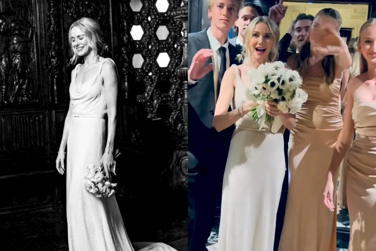 Potret Naomi Watts Menikah Lagi dengan Billy Crudup, Tampil Elegan Kenakan Gaun Pengantin Dior
