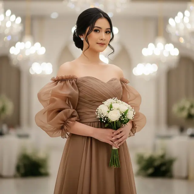 Model Baju Bridesmaid Coksu (Gemini AI)