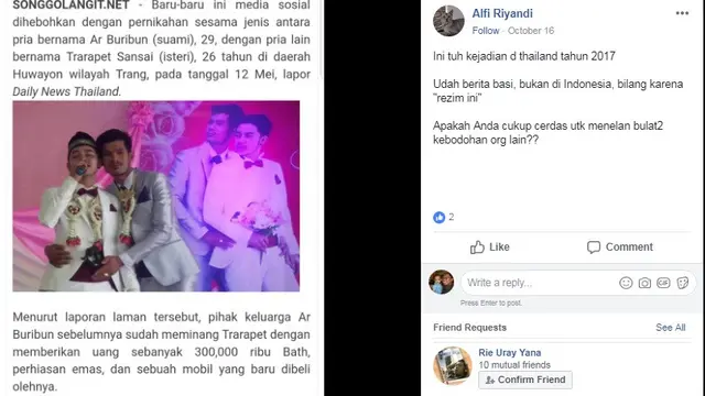 Foto Pernikahan Sesama Jenis