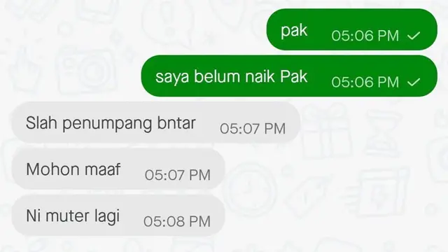 6 Chat Driver Ojek Online Enggak Fokus Ini Bikin Customer Bingung