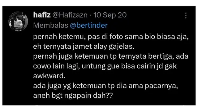 6 Cerita Netizen Kenalan di Aplikasi Dating Ini Bikin Tepuk Jidat