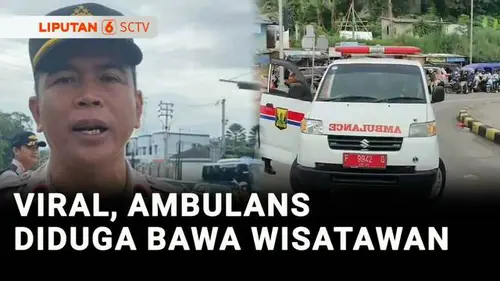 VIDEO: Viral! Ambulans Diduga Bawa Wisatawan Nyalakan Sirine dan Terobos Kemacetan