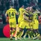 Selebrasi pemain Borussia Dortmund di semifinal Liga Champions (AFP)