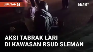 Beredar video viral di sosial media terkait aksi tabrak lari. Peristiwa ini terjadi di kawasan RSUD Sleman, Yogyakarta. Rabu (8/5/2024)