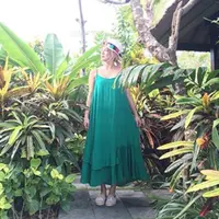 Hyoyeon saat berkunjung ke Bali, baru-baru ini. (foto: Twitter)