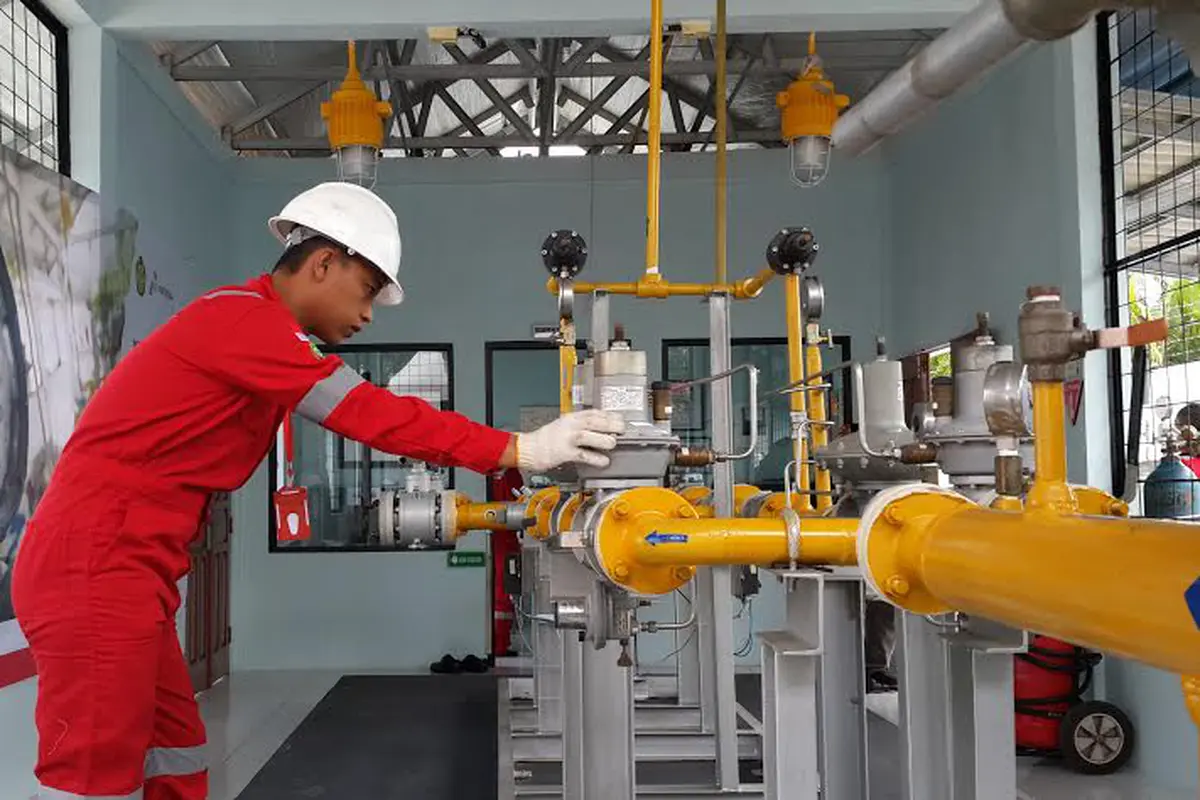 Ilustrasi pipa gas