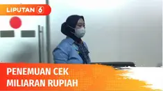 Petugas kebersihan di Bandara Soekarno Hatta Tangerang, Banten, menemukan dompet berisi cek sebesar Rp 35,9 miliar. Atas kejujurannya, penemu cek diganjar kenaikan pangkat menjadi supervisor petugas kebersihan.