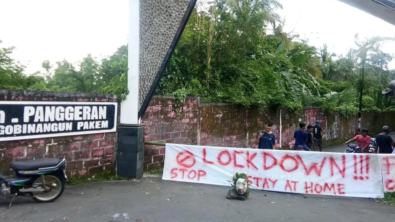 7 Potret Lockdown Mandiri ala Kampung di Jogja Ini Viral