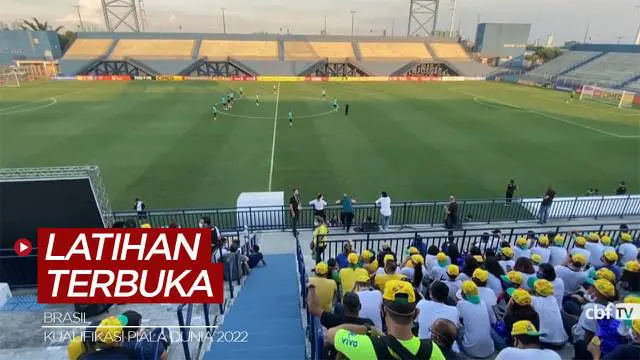 VIDEO: Bersiap Lawan Uruguay, Brasil Gelar Latihan Terbuka untuk Pertama Kalinya usai Pandemi Covid-19