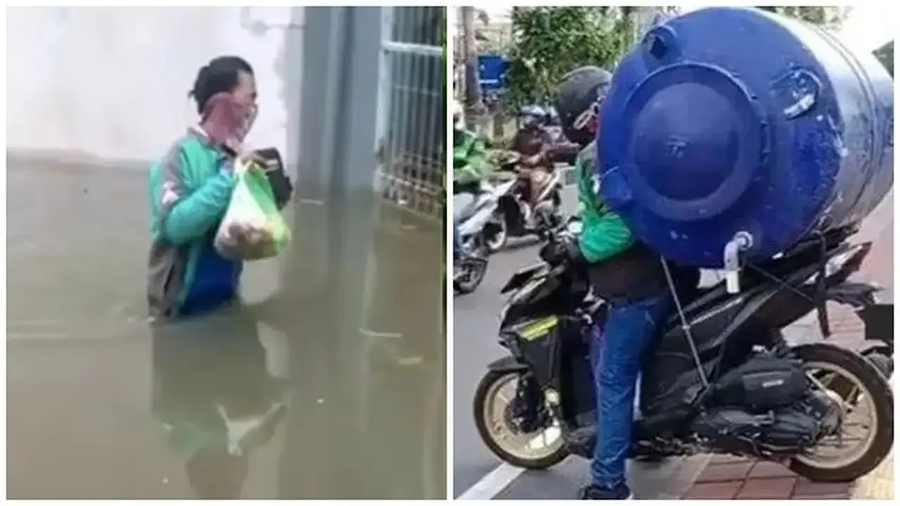 Kumpulan Potret Kerasnya Perjuangan Driver Ojol Memenuhi Permintaan Konsumen