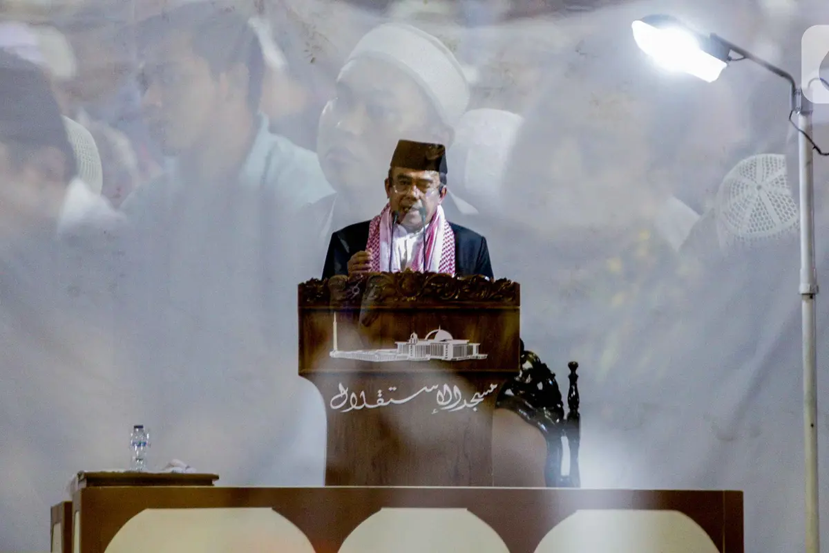 Menteri Agama Fachrul Razi Berikan Ceramah Jumat di Masjid Istiqlal