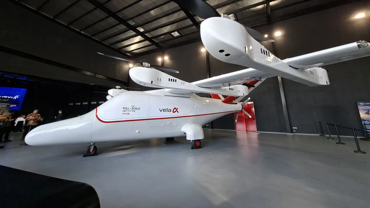 Whitesky Group menargetkan pengoperasian 200 unit helikopter listrik eVTOL dalam 10 tahun ke depan. (Liputan6.com/Pramita)