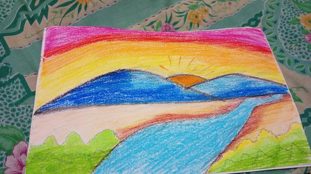 6 Potret Lukisan Pemandangan Netizen Ini Bikin Senyum, Bak Punya Anak SD