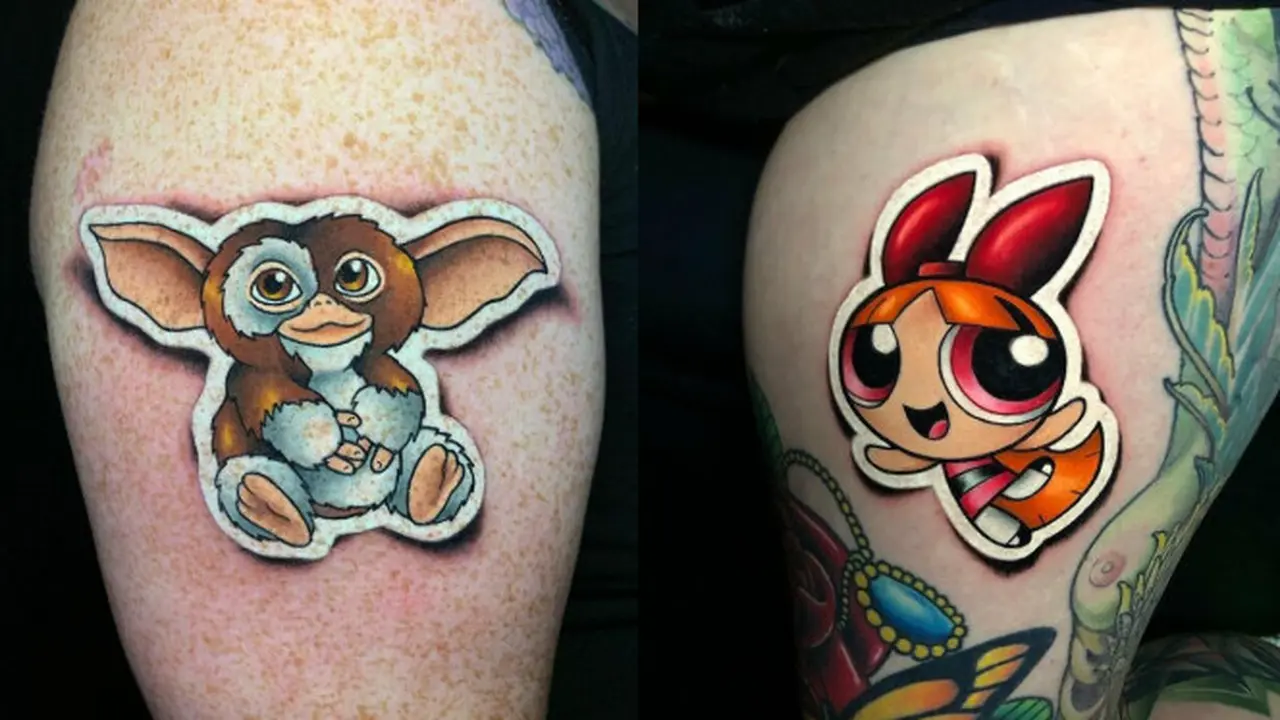 Potret Tato Dengan Ilusi Optik, Bak Stiker 3 Dimensi