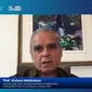 Potret&nbsp;Dekan Pendiri Sekolah Kebijakan Publik Lee Kuan Yew, Prof. Kishore Mahbubani dalam Sesi I Global Town Hal 2022, Sabtu (5/11/2022). (Dok. Global Town Hall via Youtube)