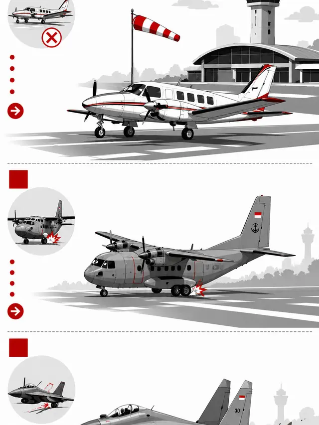 Infografis Hat Trick Pesawat Bermasalah di Bandara Sultan Hasanuddin.