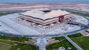 <p>Gambar yang dirilis pada 20 November 2019 memperlihatkan Stadion Al Bayt yang menjadi venue Piala Dunia 2022 sedang dalam pembangunan di utara kota Al Khor. Piala Dunia 2022 Qatar rencananya akan dimulai pada 21 November hingga 18 Desember. (Qatar&rsquo;s Supreme Committee for Delivery and Legacy/AFP)</p>