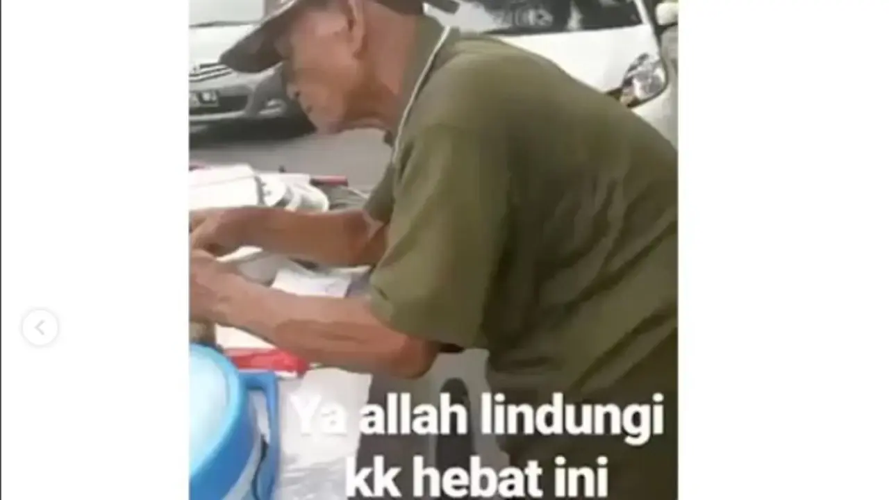 Kisah Perjuangan Kakek Penjual Cincau Hijau