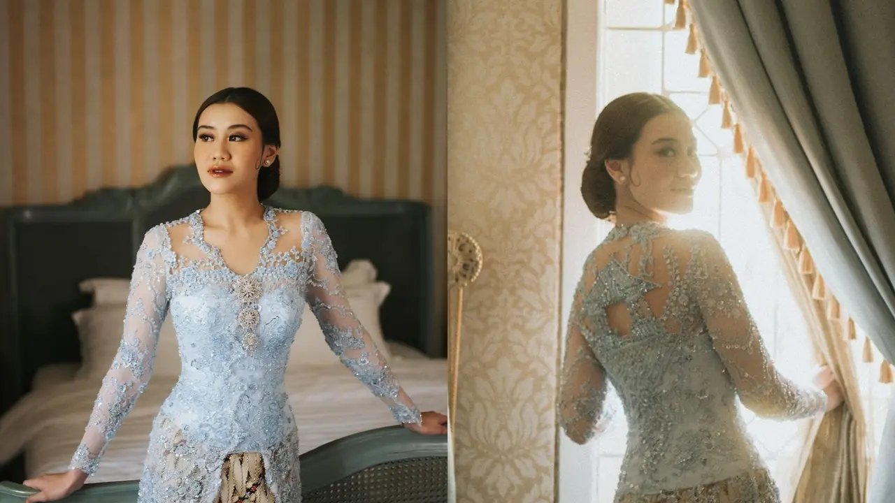 Detail Kebaya Lamaran Aaliyah Massaid, Ada Motif Rumah Adat Sunda yang Penuh Makna