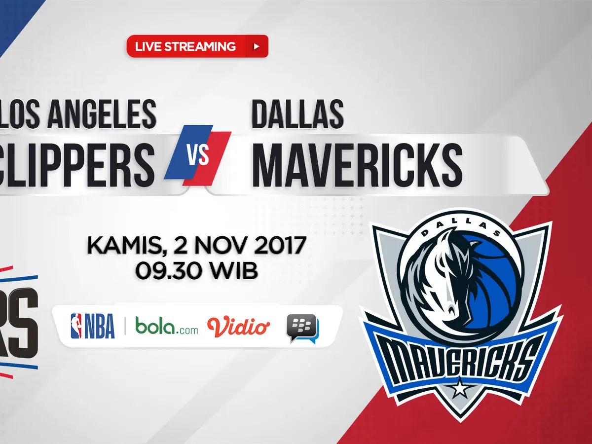 Saksikan Live Streaming Clippers Vs Mavericks di Bola NBA Bola