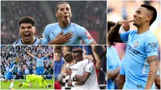 Berikut ini tujuh selebrasi terbaik yang menghiasi laga Premier League 2017/2018 pekan ke-8. Mulai dari selebrasi menelpon Gabriel Jesus hingga selebrasi emosional gelandang Newcastle United, Isaac Hayden. (Kolase Foto-foto AP dan AFP)