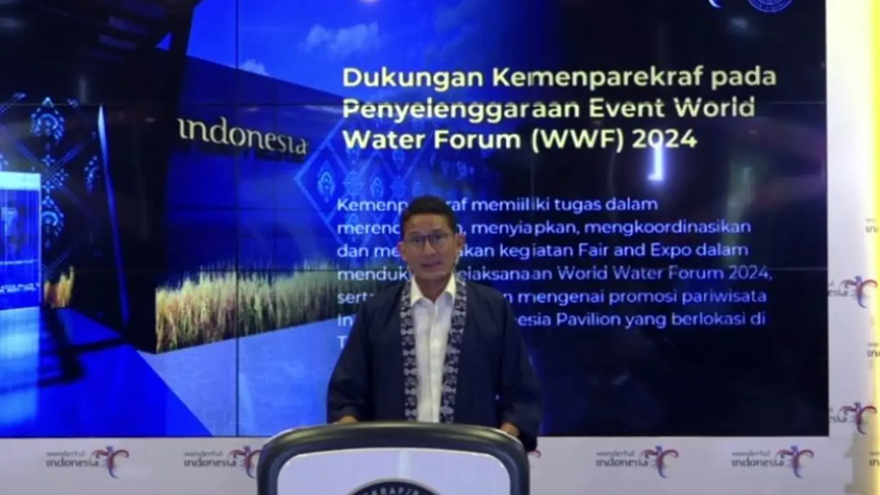 Menparekraf Sandiaga Uno dalam The Weekly Brief with Sandi Uno, Senin, 6 Mei 2024