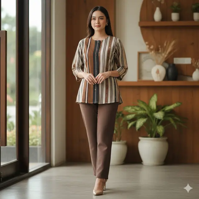Model Baju Lurik Kekinian