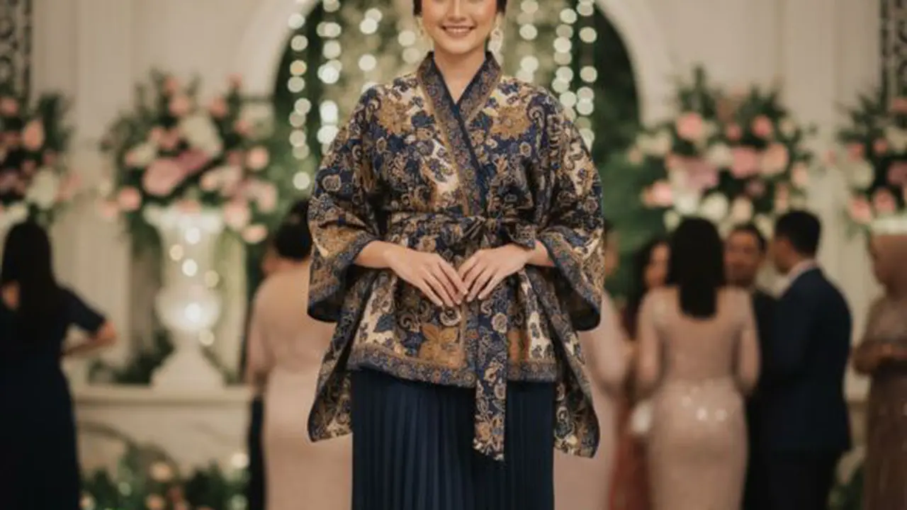 Ilustrasi Atasan Batik untuk Kondangan (Foto: Gemini AI)
